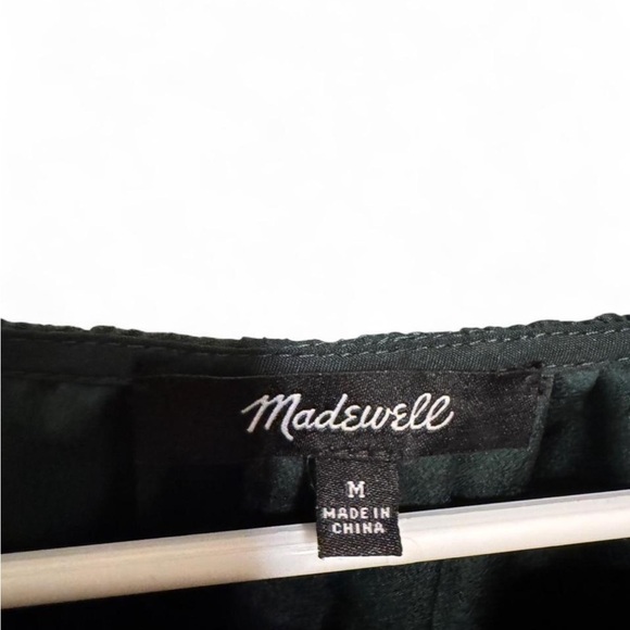 Madewell Smokey Green Stanza Ruffle-Hem Top medium - Picture 4 of 8